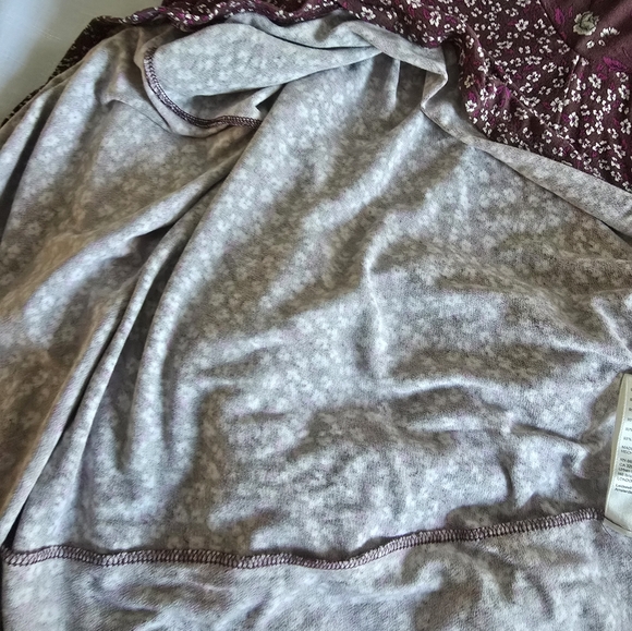 Free People Love Story Maxi Dress Women's Size Large Raisin Purple Multi - Picture 12 of 16